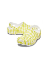 CROCS CLASSIC GINGHAM pantoufles sabot imprim&eacute;es pour femmes h&eacute;m&eacute;rocalle - Chaussures Femme - 6
