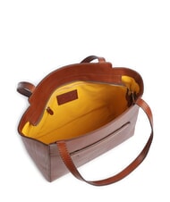 THE BRIDGE LUCREZIA sac cabas bandouli&egrave;re en cuir MARRON - Sacs pour Femme - 3