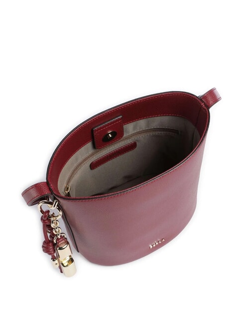 ROXIE Sac seau bandouli&egrave;re en cuir Ares CERISE d - Sacs pour Femme