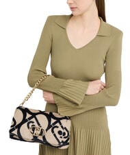 LIUJO LAPUFFY sac bandouli&egrave;re neutre/noir - Sacs pour Femme - 5