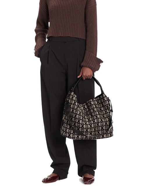 KALISKA Sac &agrave; main avec bandouli&egrave;re tabac - Sacs pour Femme