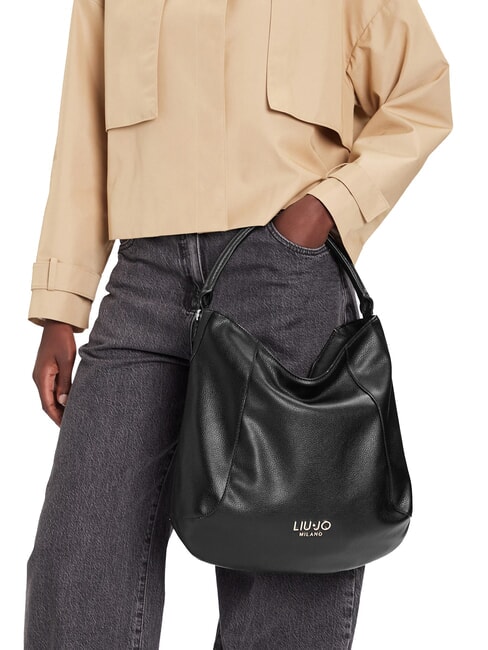 EVRIM Sac hobo bandouli&egrave;re NOIR - Sacs pour Femme