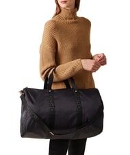 BORBONESE ECO LINE  Sac moyen avec bandouli&egrave;re noir fonc&eacute; - Sacs de voyage - 5