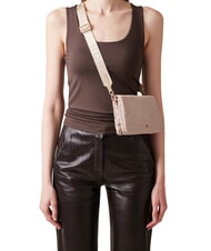 BORBONESE CLASSICA Mini sac &agrave; bandouli&egrave;re sable - Sacs pour Femme - 5