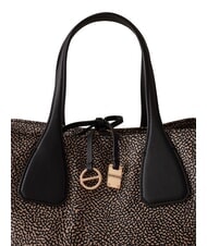 BORBONESE VIS-A-VIS Sac &agrave; main avec bandouli&egrave;re OP / NATUREL / NOIR - Sacs pour Femme - 3