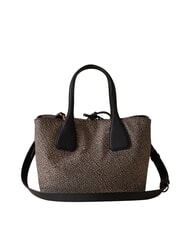 BORBONESE VIS-A-VIS Sac &agrave; main avec bandouli&egrave;re OP / NATUREL / NOIR - Sacs pour Femme - 4