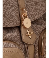 BORBONESE POCHE Sac &agrave; dos avec poches sable - Sacs pour Femme - 4