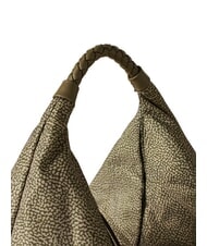 BORBONESE PLIE sac hobo moyen olive - Sacs pour Femme - 3
