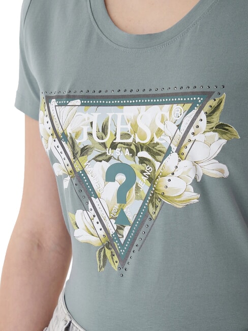 CAMELIA TRIANGLE T-shirt &agrave; manches courtes avec imprim&eacute; et applications gris m&eacute;tal lourd - T-shirt