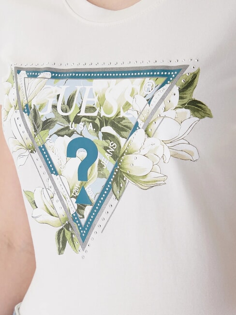 CAMELIA TRIANGLE T-shirt &agrave; manches courtes avec imprim&eacute; et applications cremwhi - T-shirt