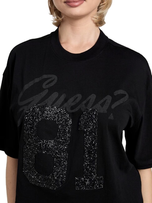 BELT WRAPPED T-shirt &agrave; manches courtes coupe oversize jetbla - T-shirt