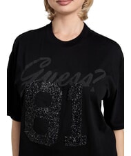 GUESS BELT WRAPPED T-shirt &agrave; manches courtes coupe oversize jetbla - T-shirt - 3