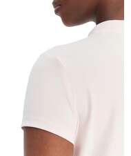 GUESS MOCK NECK ALL OVER 4G T-shirt slim fit orn&eacute; de strass rose d&eacute;licat - T-shirt - 4