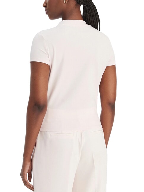 MOCK NECK ALL OVER 4G T-shirt slim fit orn&eacute; de strass rose d&eacute;licat - T-shirt