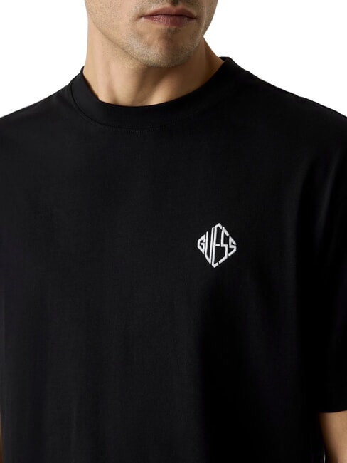 DIAMANTE LOGO T-shirt oversize &agrave; manches courtes jetbla - T-shirt