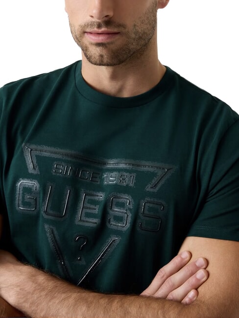 PAINTED TRIANGLE T-shirt &agrave; manches courtes coupe classique jade fonc&eacute; - T-shirt