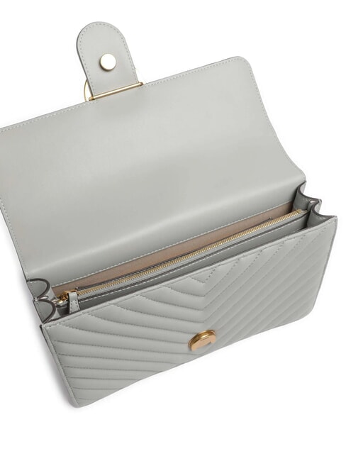 CLASSIC LOVE ONE Sac en cuir nappa gris perle-or antique - Sacs pour Femme