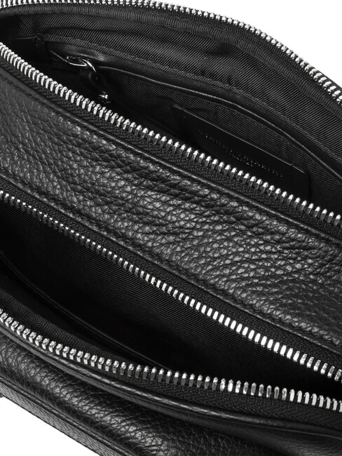 CARRE Sac bandouli&egrave;re en cuir avec bandouli&egrave;re Noir - Sacs pour Femme