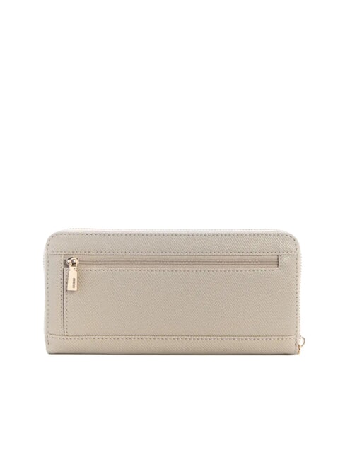 LAUREL 2 Grand portefeuille zipp&eacute; taupe - Portefeuilles Femme