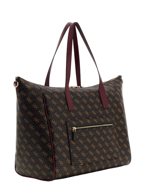 LATONA Sac week-end avec bandouli&egrave;re marron - Sacs pour Femme