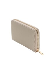GUESS LAUREL 2 Portefeuille moyen &agrave; imprim&eacute; saffiano taupe - Portefeuilles Femme - 3