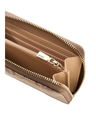 GUESS LAUREL 2 Portefeuille zipp&eacute; moyen avec logo 4G imprim&eacute; logo latte / marron - Portefeuilles Femme - 2