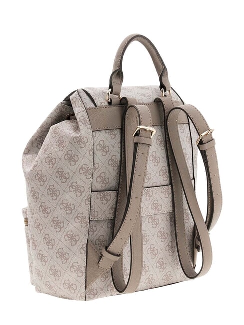 MANHATTAN 2 Sac &agrave; dos avec 2 poches logo taupe fonc&eacute; - Sacs pour Femme