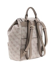 GUESS MANHATTAN 2 Sac &agrave; dos avec 2 poches logo taupe fonc&eacute; - Sacs pour Femme - 2