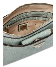 GUESS CRESIDIA 2 Sac bandouli&egrave;re pivoine avec logo en relief logo de la sauge claire - Sacs pour Femme - 5