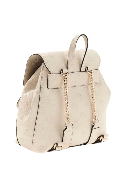 CRESIDIA II Sac &agrave; dos avec poche logo blanc cass&eacute; - Sacs pour Femme