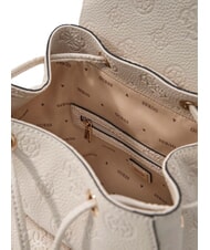 GUESS CRESIDIA II Sac &agrave; dos avec poche logo blanc cass&eacute; - Sacs pour Femme - 3