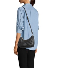 LIUJO LOGO sac bandouli&egrave;re NOIR - Sacs pour Femme - 4