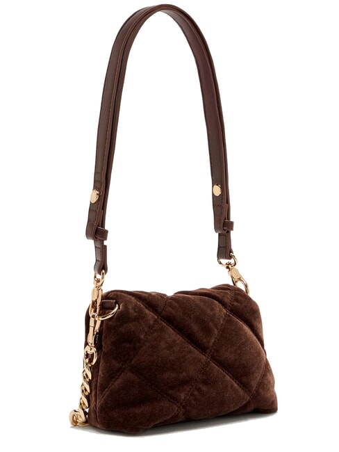 LAPUFFY Mini sac bandouli&egrave;re / sac port&eacute; &eacute;paule lumi&egrave;re brune - Sacs pour Femme