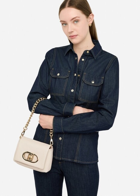 LAPUFFY Mini sac bandouli&egrave;re marbre - Sacs pour Femme