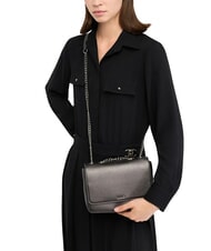 LIUJO CALIWEN Sac bandouli&egrave;re convertible avec cha&icirc;ne anthracite rencontr&eacute;. - Sacs pour Femme - 5