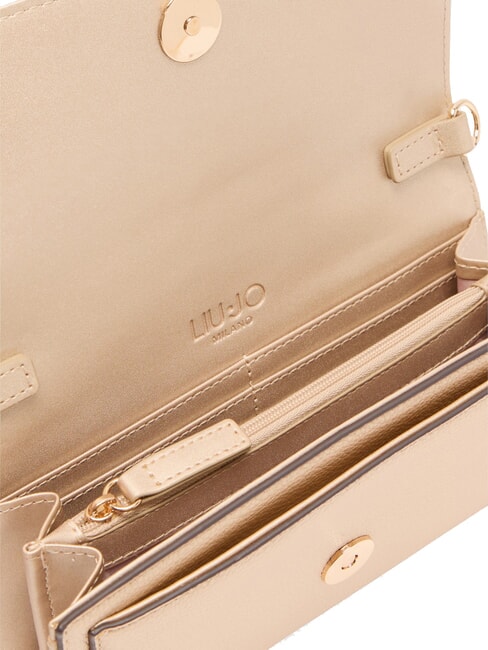 EVRIM Portefeuille / Sac bandouli&egrave;re Or clair - Portefeuilles Femme