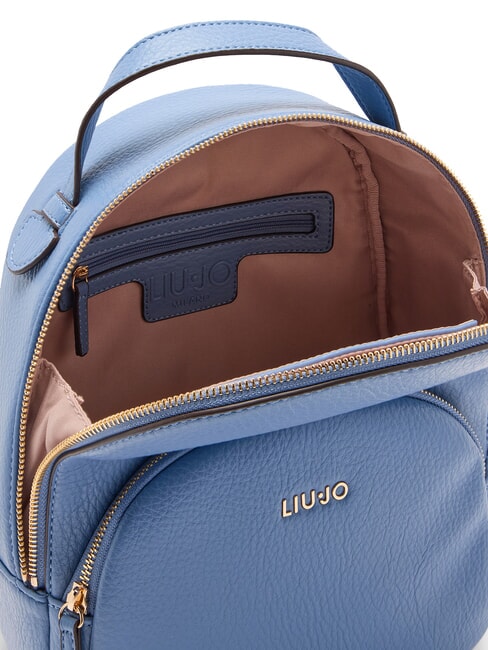 MANHATTAN Sac &agrave; dos rond moyen avec poche denim l&eacute;ger - Sacs pour Femme