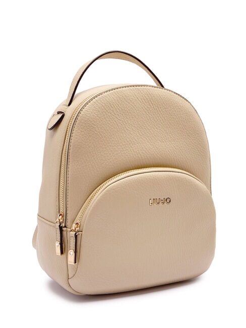 MANHATTAN Sac &agrave; dos rond moyen avec poche sable - Sacs pour Femme