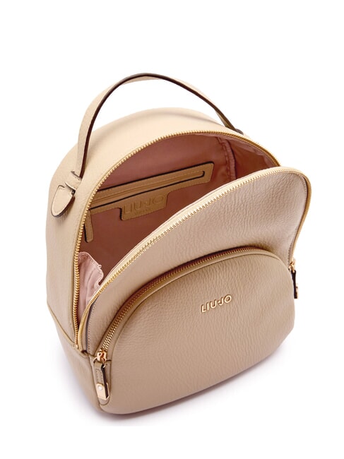 MANHATTAN Sac &agrave; dos rond moyen avec poche sable - Sacs pour Femme