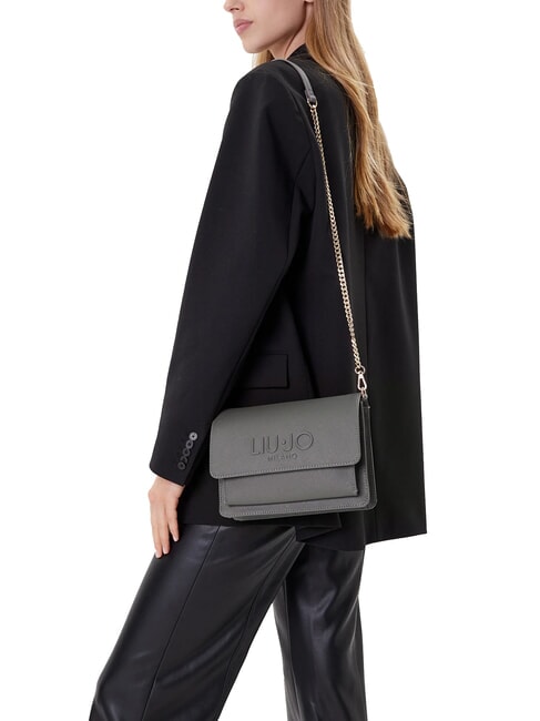 HALONA sac bandouli&egrave;re anthracite - Sacs pour Femme