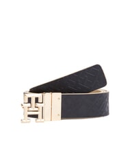 TOMMY HILFIGER TH LOGO Ceinture en cuir r&eacute;versible - Ceintures