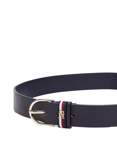 ESSENTIAL EFFORTLESS CORP Ceinture en cuir bleu espace - Ceintures