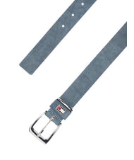 TOMMY HILFIGER TH HERITAGE ceinture en cuir imprim&eacute; denim - Ceintures
