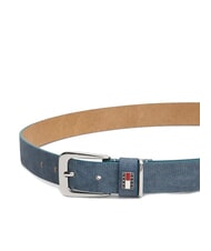 TOMMY HILFIGER TH HERITAGE ceinture en cuir imprim&eacute; denim ciel du d&eacute;sert multi - Ceintures - 3