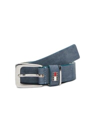 TOMMY HILFIGER TH HERITAGE ceinture en cuir imprim&eacute; denim ciel du d&eacute;sert multi - Ceintures - 4