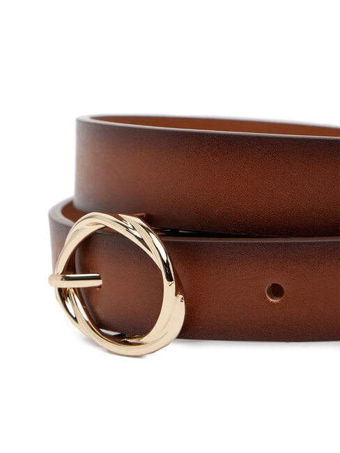 TH CHIC BURNISHED Ceinture en cuir pour femme cognac / mono de canne &agrave; sucre - Ceintures