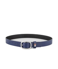 TOMMY HILFIGER TOMMY JEANS OVAL  Ceinture en cuir raccourcissable Marine de Yale - Ceintures - 3
