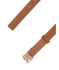 TOMMY HILFIGER TH LOGO Ceinture en cuir pour femme - Ceintures