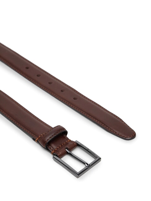 HUDSON ceinture en cuir grain de caf&eacute; - Ceintures