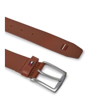 TOMMY HILFIGER DENTON ceinture en cuir cognac / noir - Ceintures - 2